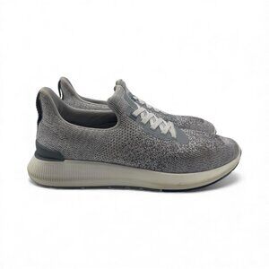 Peter Millar Hyperlight Apollo Sneakers Mens 9.5 Gray Low Lace Up Knit Athletic